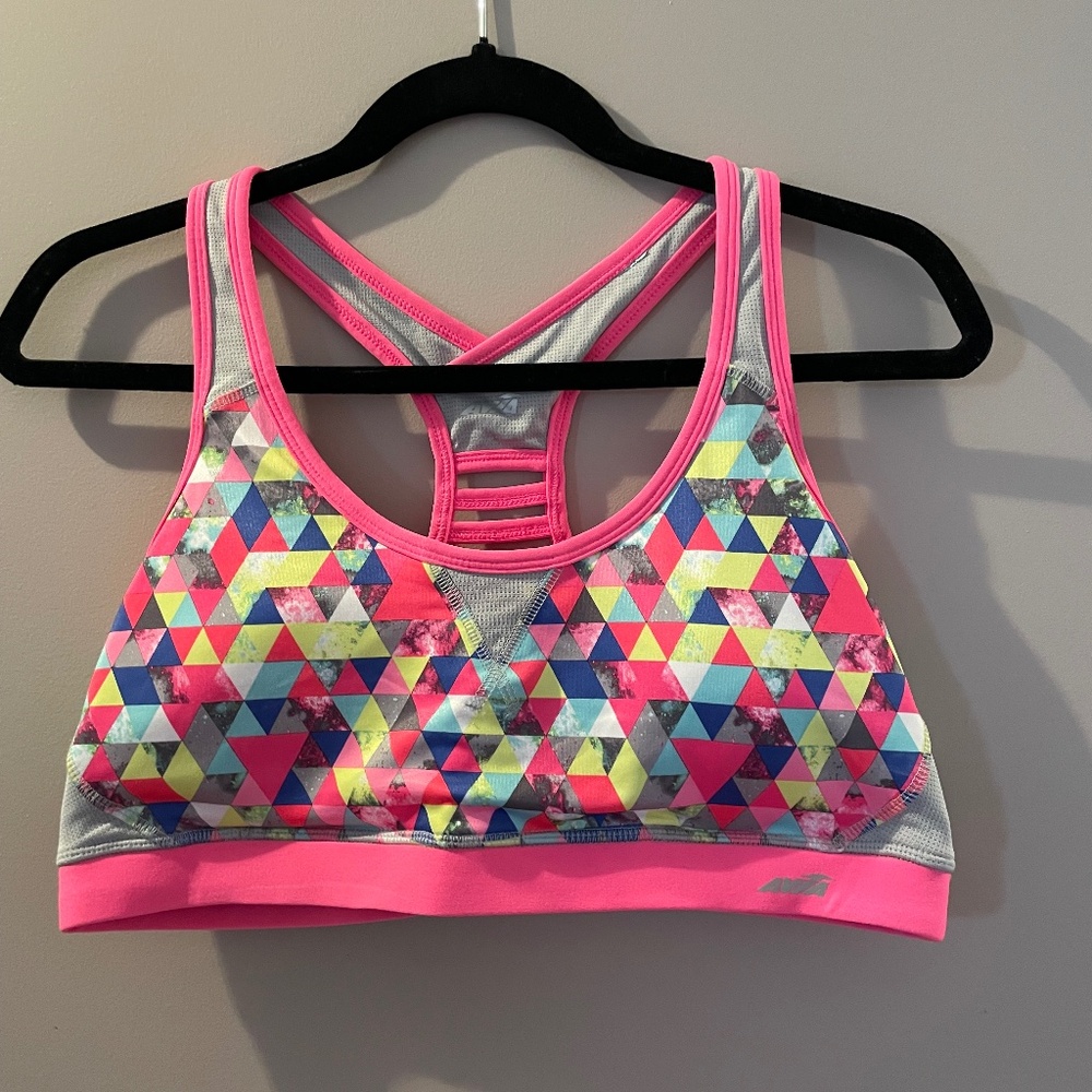 AVIA Sports Bra Pink/Mulitcoloured XL